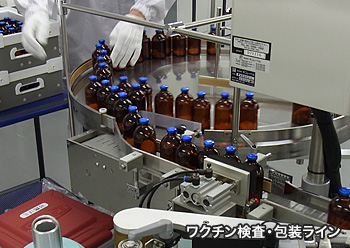 ワクチン検査・包装ライン